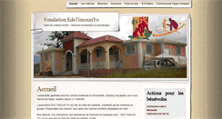 Desktop Screenshot of fondation-edetimounyo.org