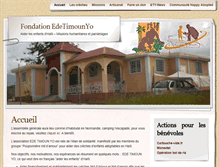 Tablet Screenshot of fondation-edetimounyo.org